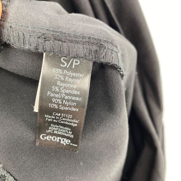 🎁5/$25 George Pants Women Maternity Small Pull-on Front Pockets Black Wide Leg - Picture 12 of 12
